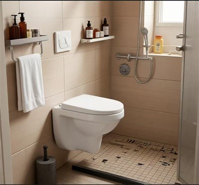 Kompaktni zidni WC za projekte renoviranja malih kupaonica (520 mm P-zamka)
